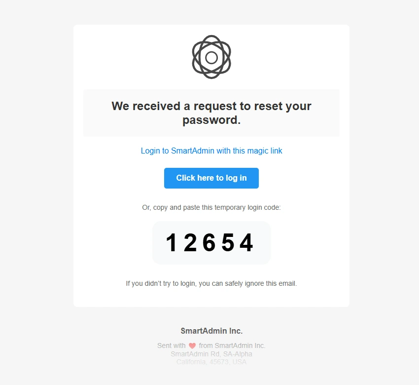 Password Reset