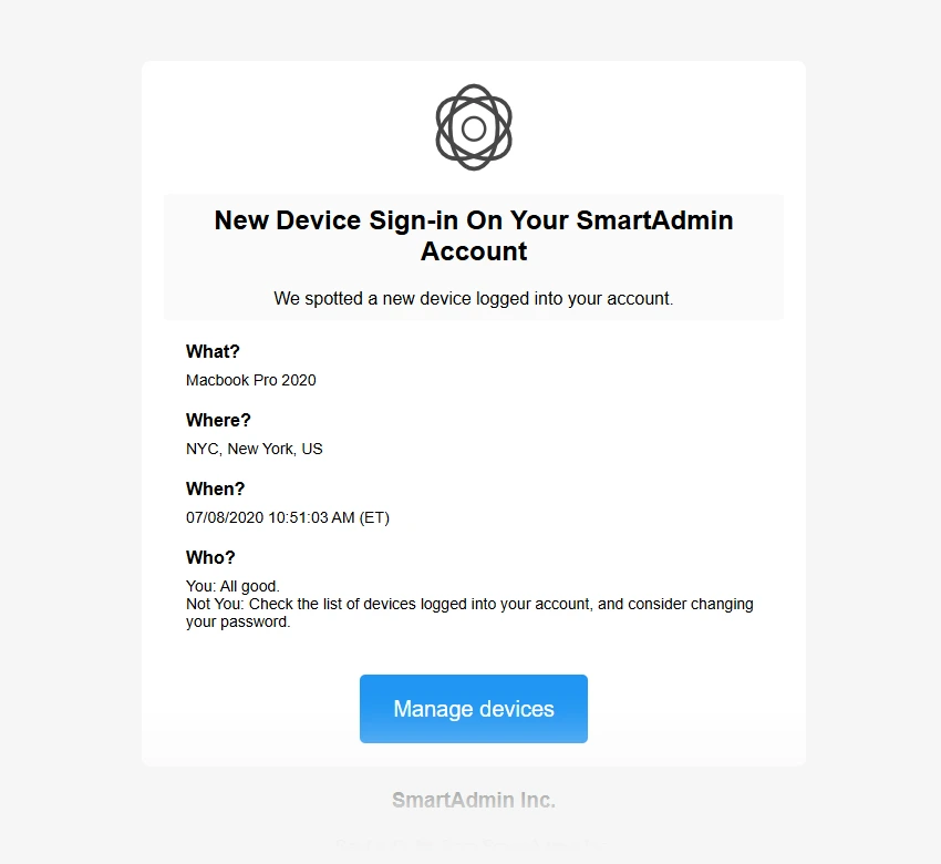 New Device Detected
